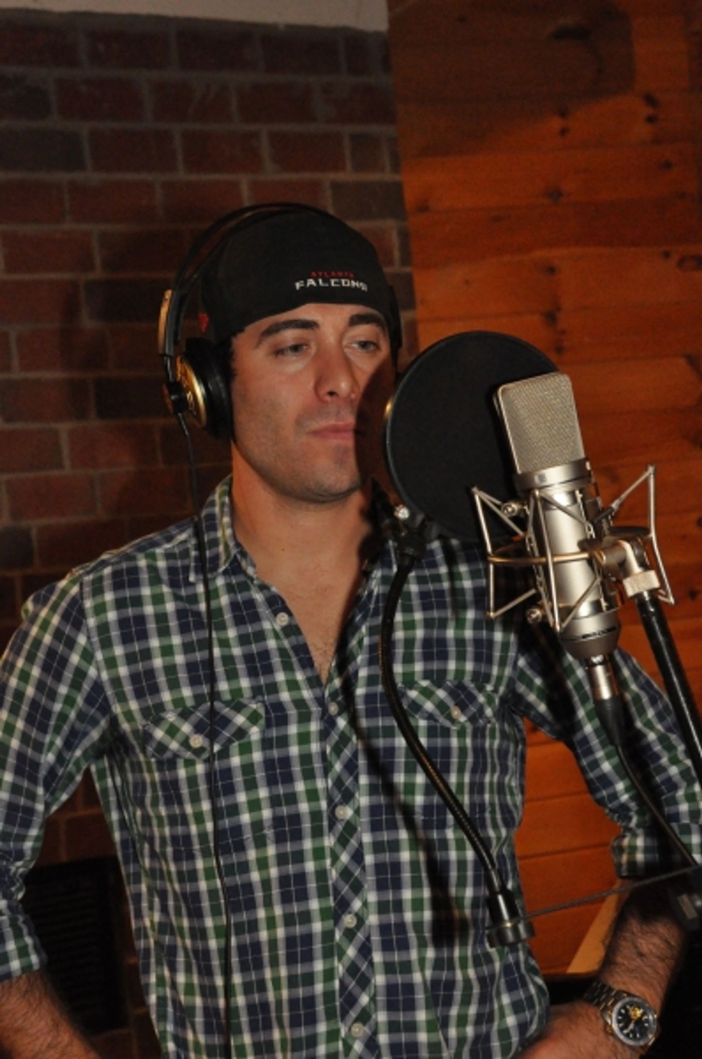 Exclusive Photo Coverage: In the Recording Studio with The Broadway Boys for Carols For A Cure! Image