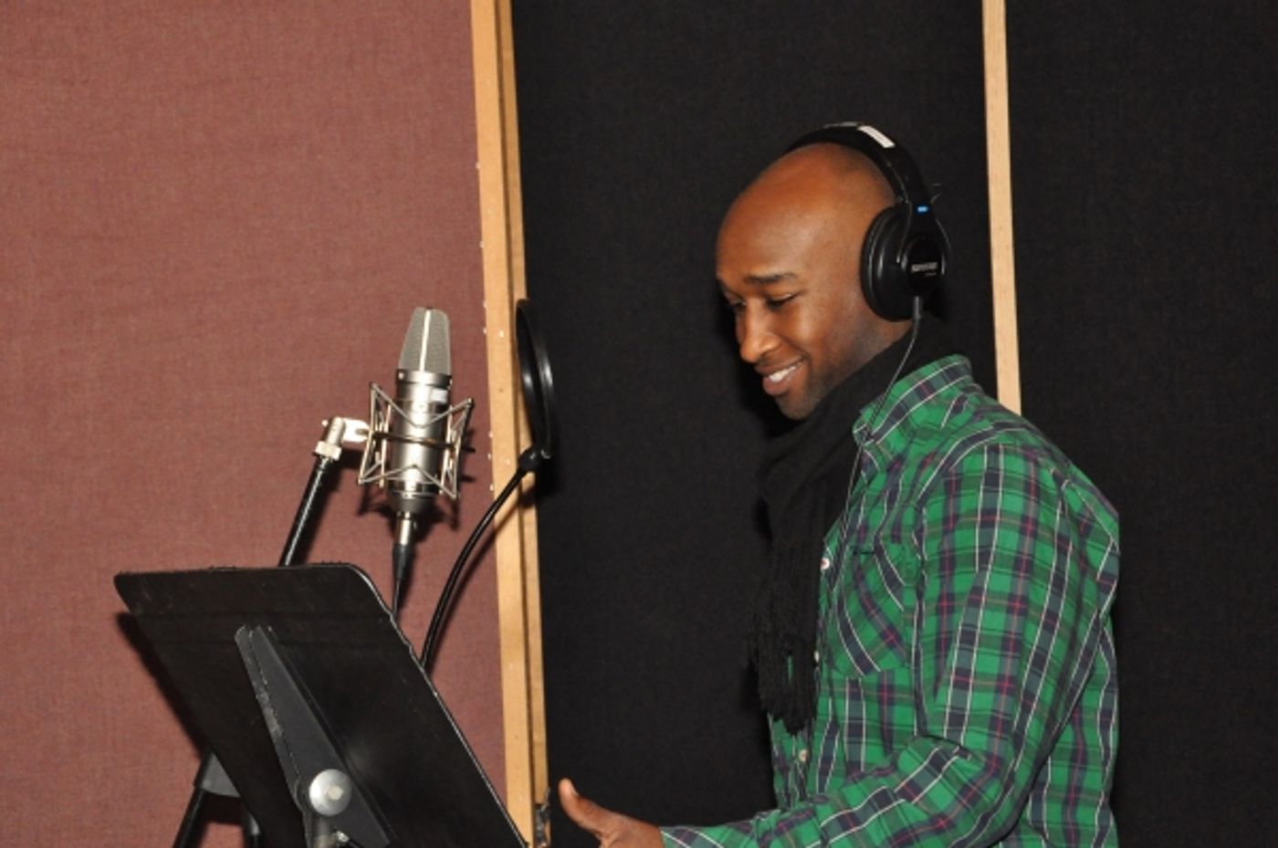 Exclusive Photo Coverage: In the Recording Studio with The Broadway Boys for Carols For A Cure! Image