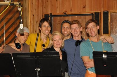 Ari Loeb, Reeve Carney, Lynn Pinto (Producer), Alex Stoll, Jamison Scott and Josh Sas Photo