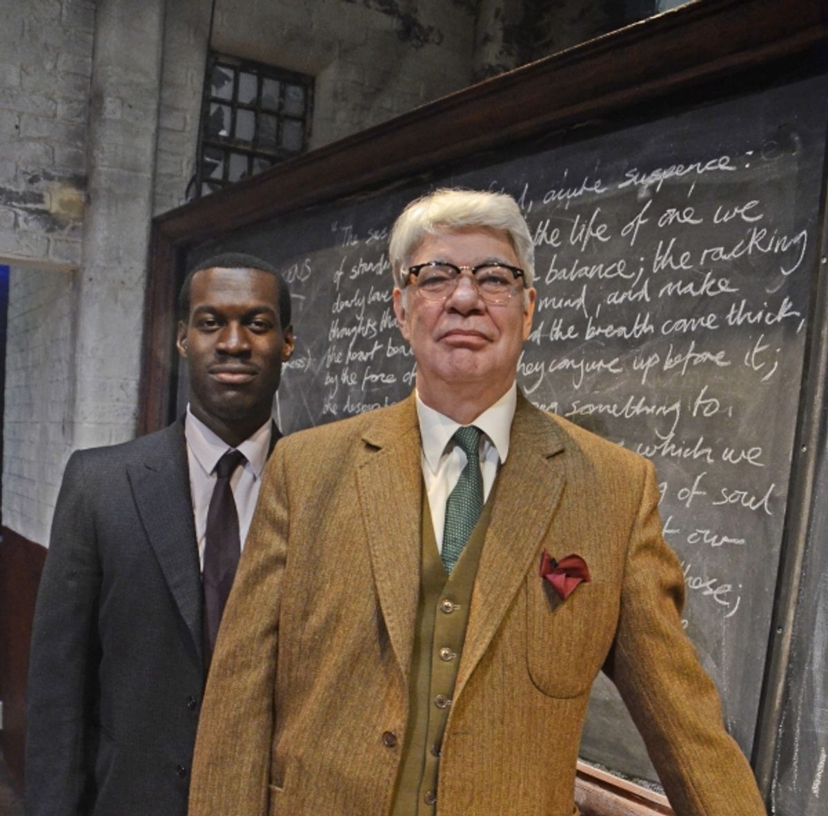 L-R Ansu Kabia (Ricky) and Matthew Kelly (Florian) at 