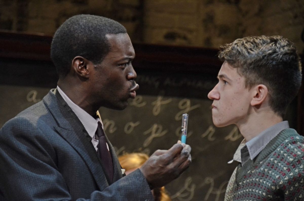 L-R Ansu Kabia (Ricky) and Mykola Allen (Denham) at 