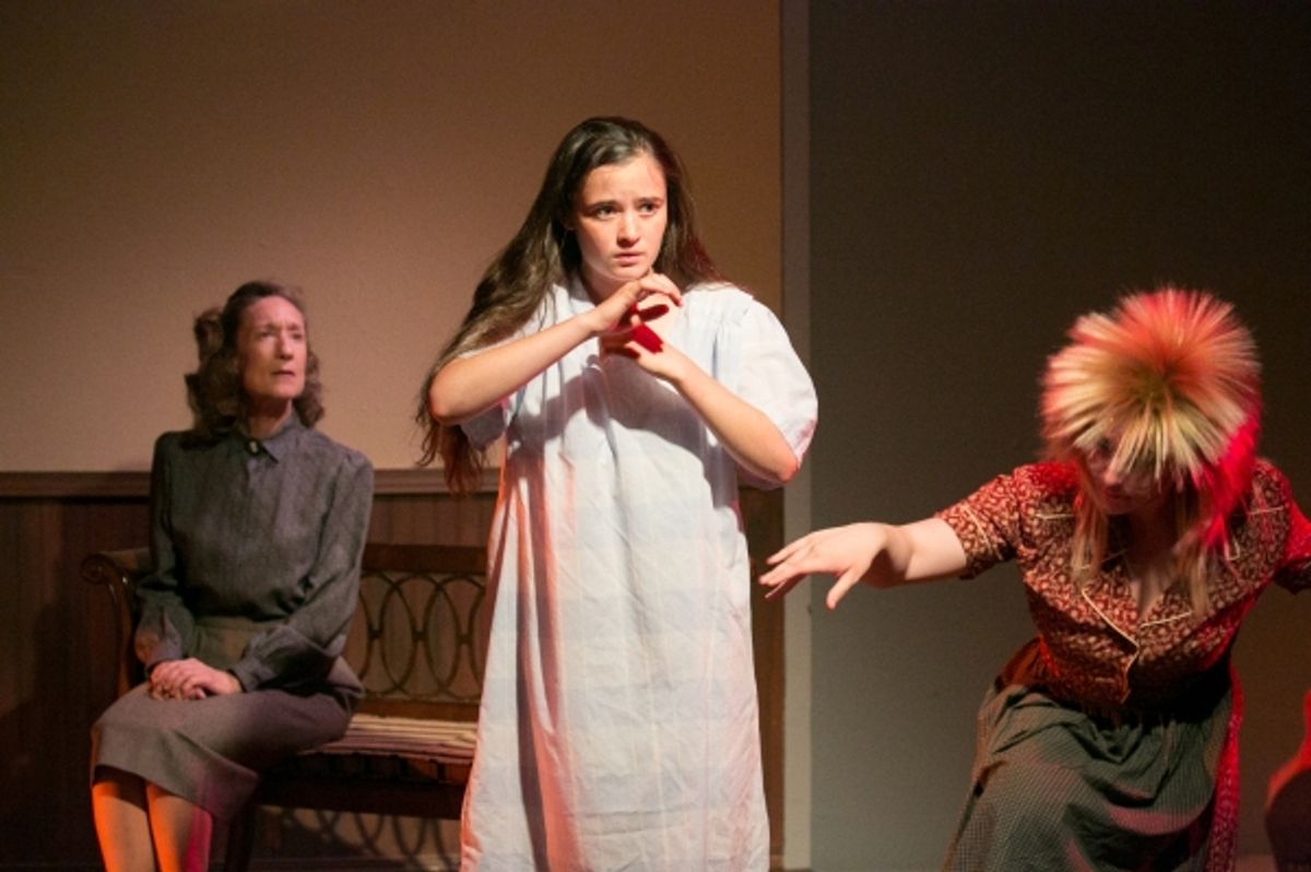 Lori Hansen (Dr. Fried), Ellie Schwartz (Debra Klein), Caitlin Conklin (Idat) at 