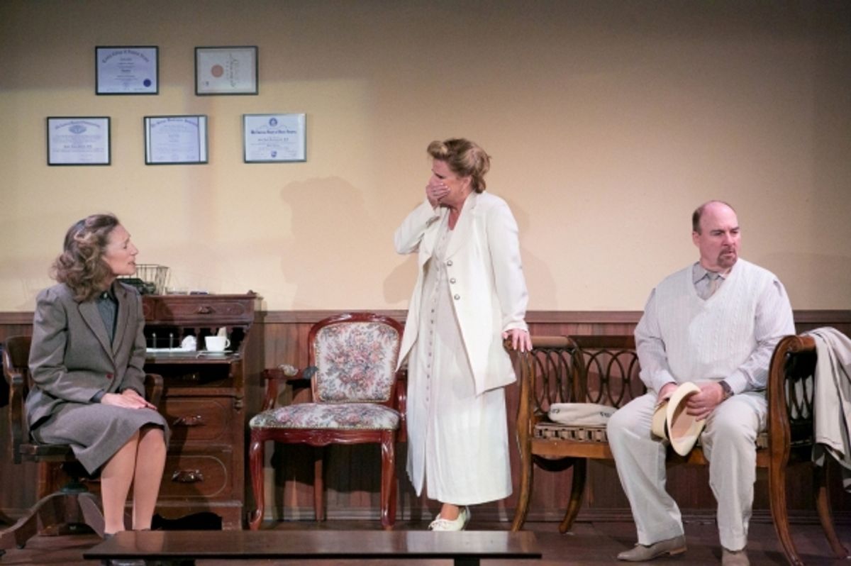 Lori Hansen (Dr. Fried), Suzanne Nepi (Esther Klein), Don DeVeux (Jacob Klein) at 