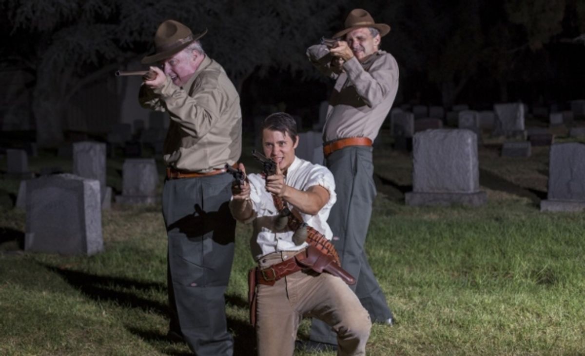 Richard Large, Eric Keitel and Brian David Pope at 