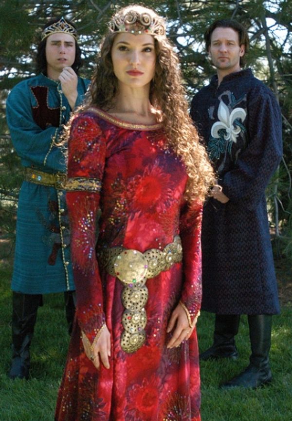 David Bryant Johnson as Arthur, Melissa Mitchell as Guenevere, and Glenn Seven Allen  Photo