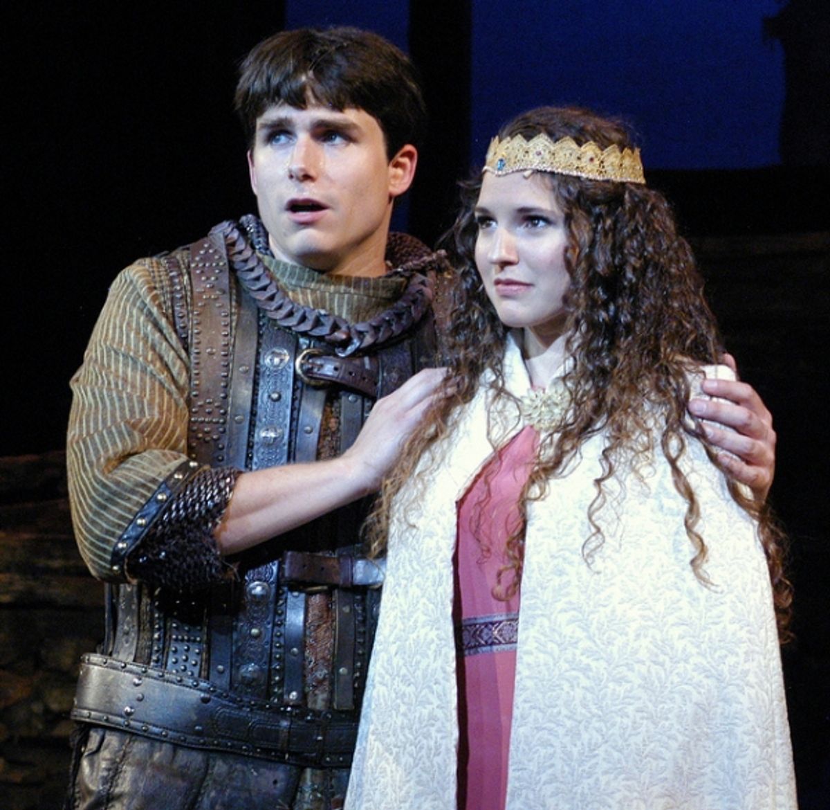David Bryant Johnson as Arthur and Melissa Mitchell as Guenevere at 
