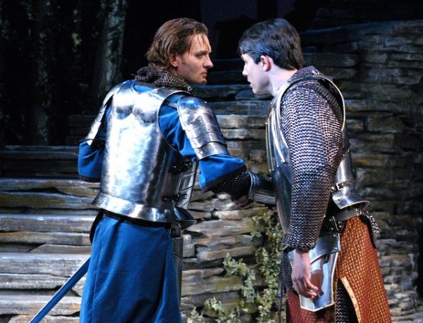 Glenn Seven Allen as Lancelot and David Bryant Johnson as Arthur Photo