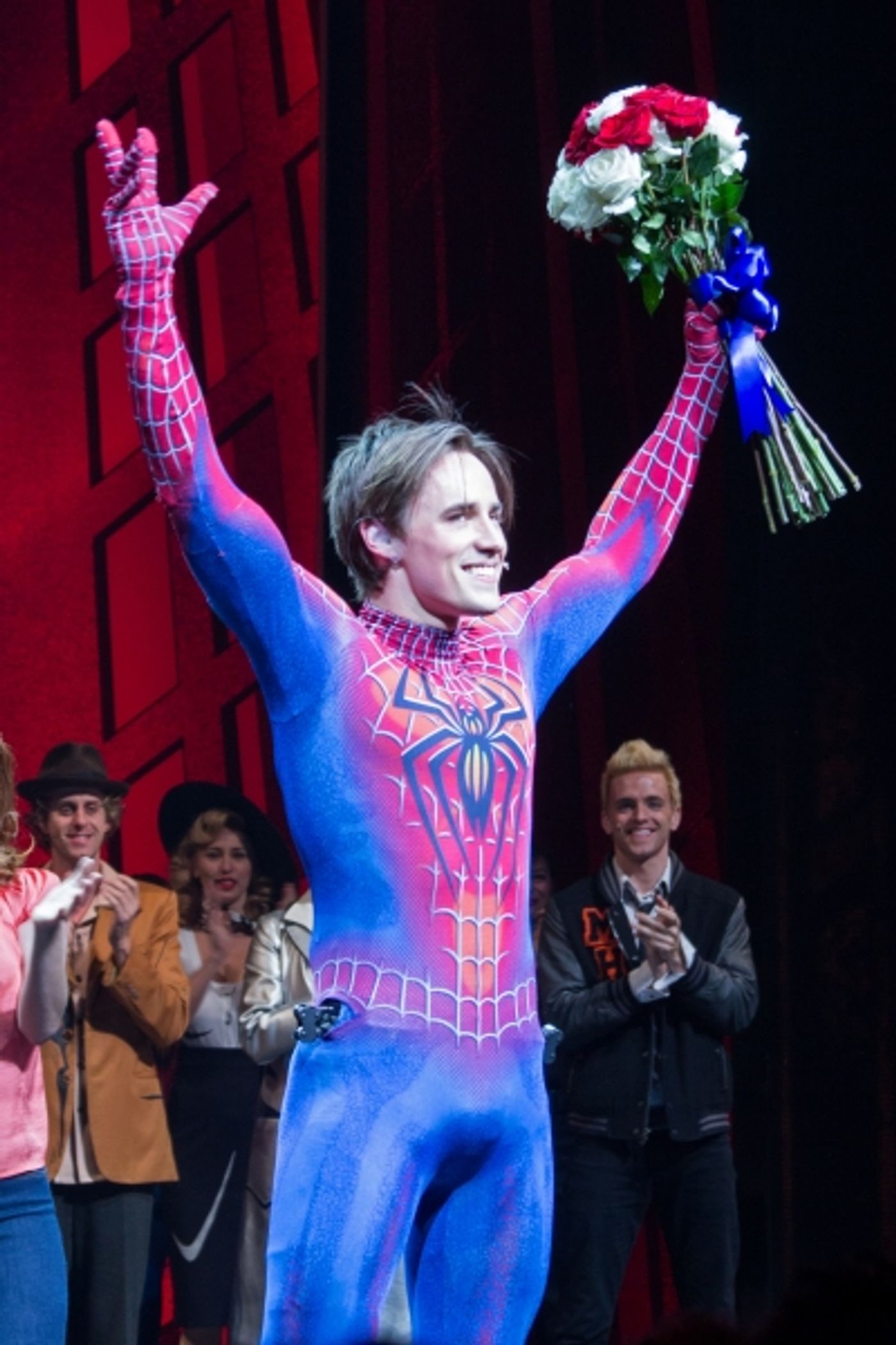 Photo Coverage: Reeve Carney Takes Final Flight as SPIDER-MAN; Justin Matthew Sargent Takes Over!  Image