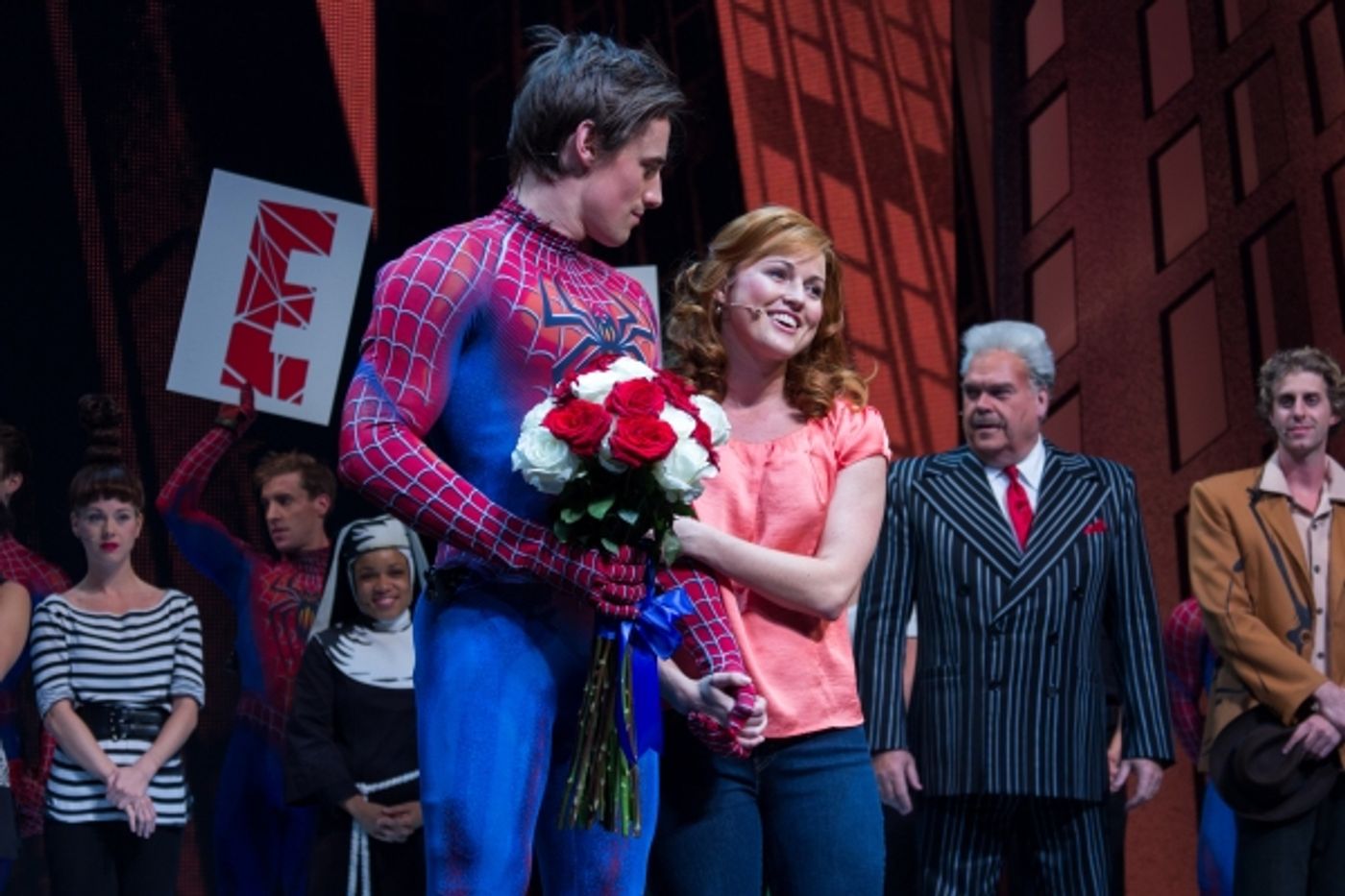 Photo Coverage: Reeve Carney Takes Final Flight as SPIDER-MAN; Justin Matthew Sargent Takes Over! Image