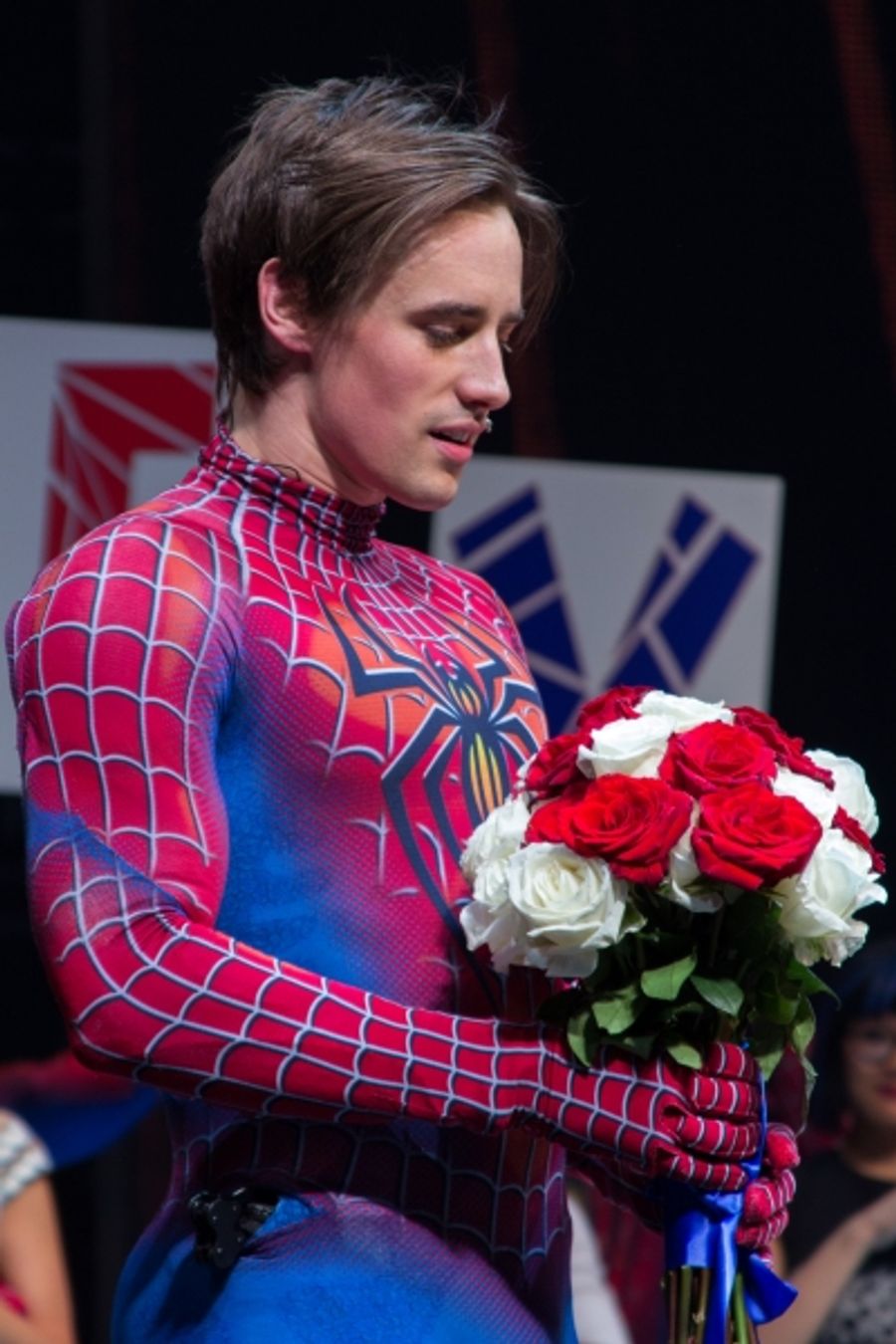 Photo Coverage: Reeve Carney Takes Final Flight as SPIDER-MAN; Justin Matthew Sargent Takes Over! Image