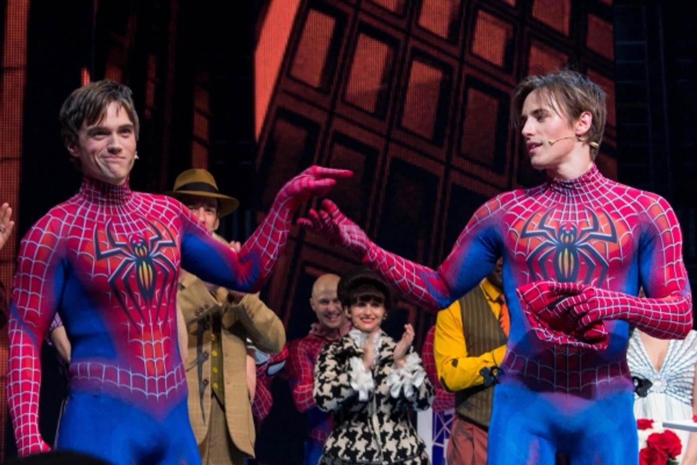 Photo Coverage: Reeve Carney Takes Final Flight as SPIDER-MAN; Justin Matthew Sargent Takes Over! Image