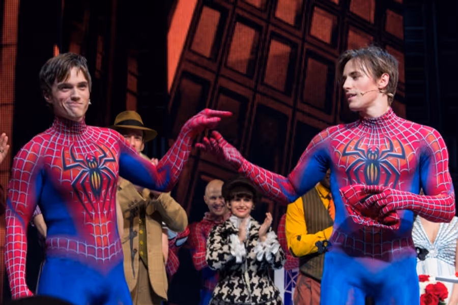 Photo Coverage: Reeve Carney Takes Final Flight as SPIDER-MAN; Justin Matthew Sargent Takes Over! Image