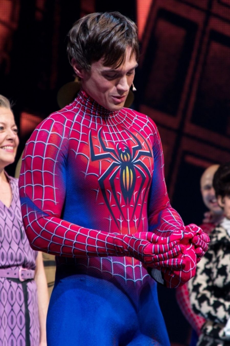 Photo Coverage: Reeve Carney Takes Final Flight as SPIDER-MAN; Justin Matthew Sargent Takes Over! Image