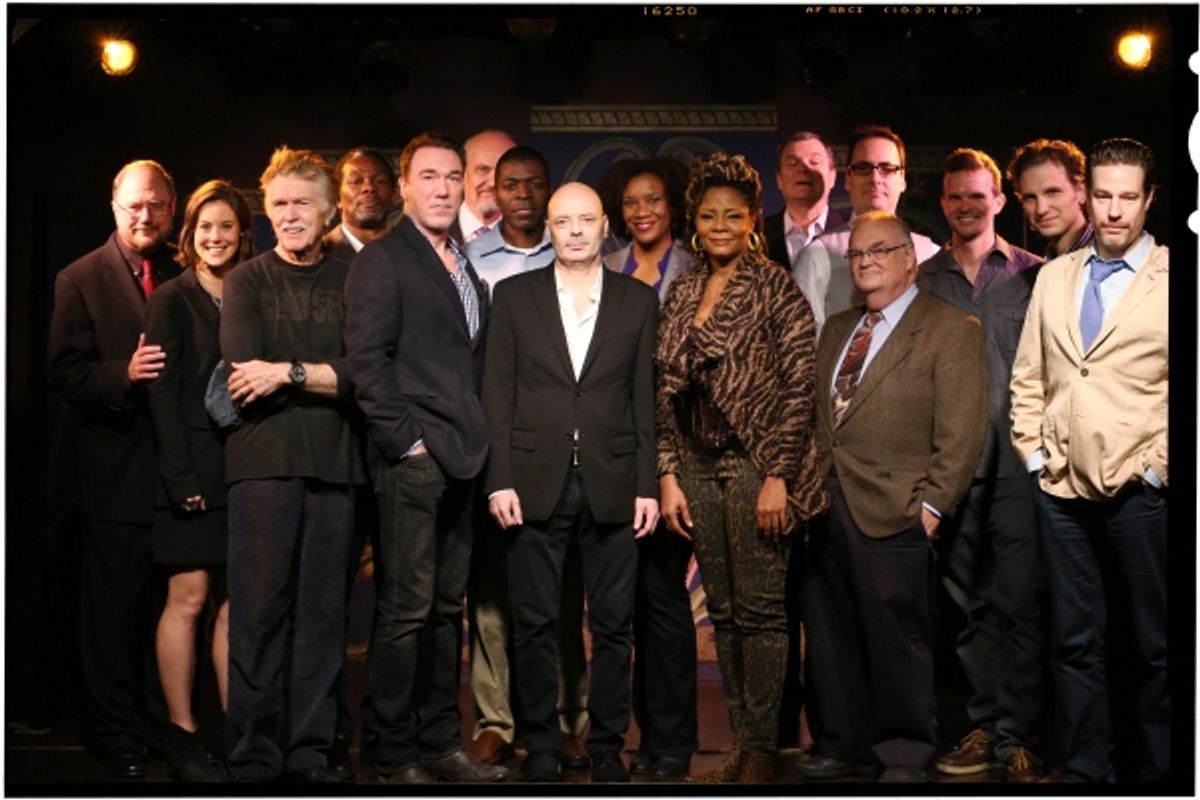 Playwright Rupert Holmes, Ashley Williams, Tom Skerritt, John Douglas Thompson, Patrick Page, Fred Dalton Thompson, Chike Johnson, Lee Sellars, Tijuana Ricks, Tonya Pinkins, John Procaccino, Jeffrey Bender, JR Horne, Dashiell Eaves, Sebastian Arcelus and  at 