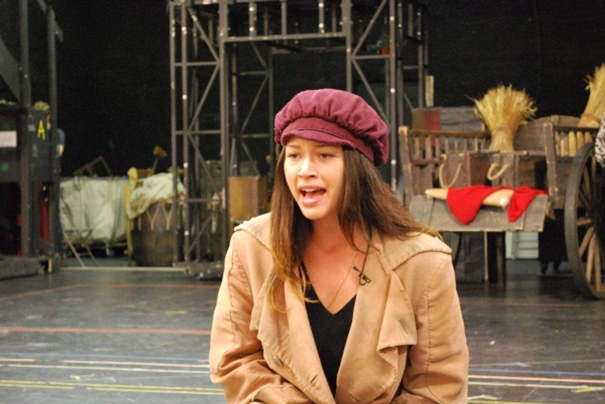 Melissa O'Neil in rehearsal for Les Miserables. at 
