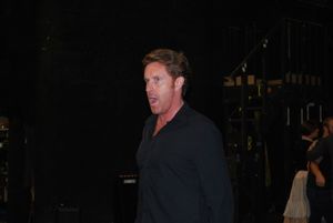 Earl Carpenter in rehearsal for Les Miserables. Photo