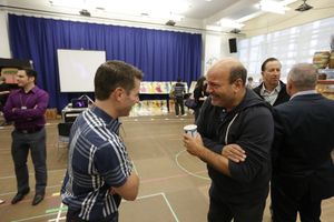 Chad Beguelin and Casey Nicholaw Photo