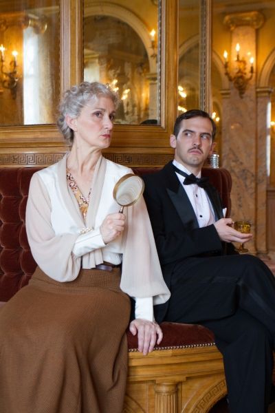 Tia Speros (Miss Tweed) and Joseph Medeiros (Nigel).  Photo