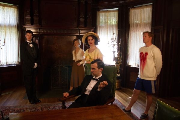 Jaron Barney (Clive), Tia Speros (Miss Tweed), Laura Hall (Hope), Joseph Medeiros (Ni Photo