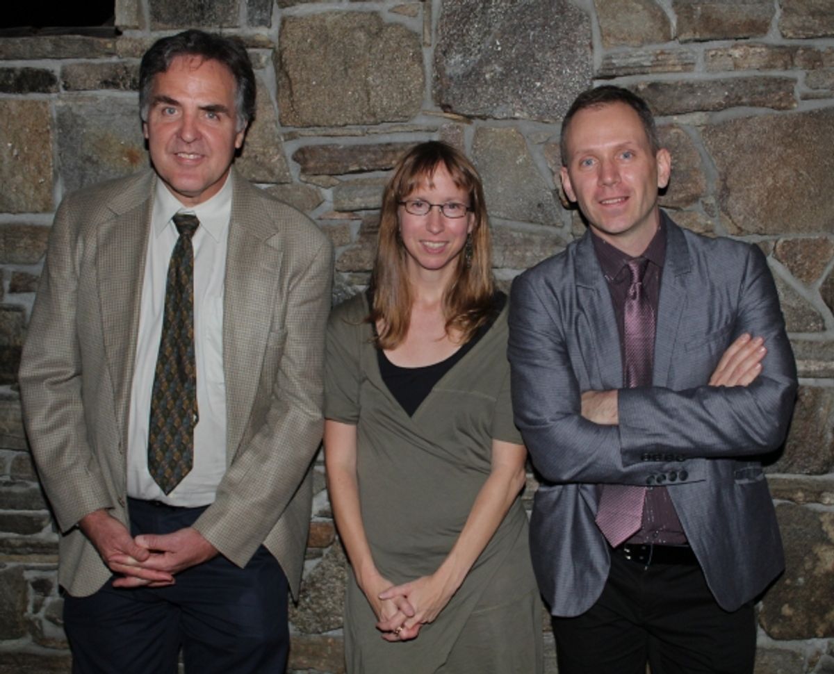 Tim Sanford, Anne Washburn and Steve Cosson at 