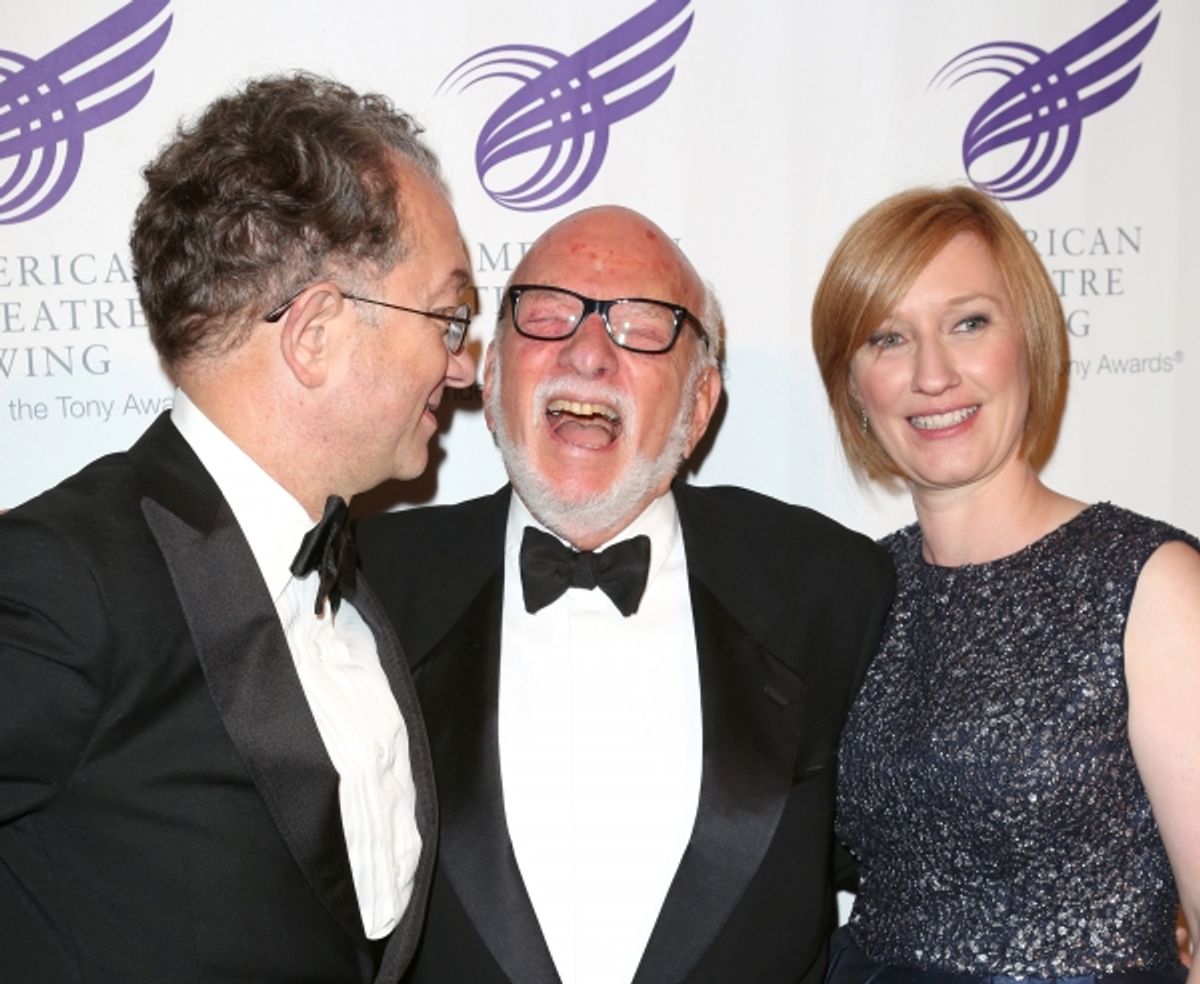 William Ivey Long, Hal Prince and Heather Hitchens at 