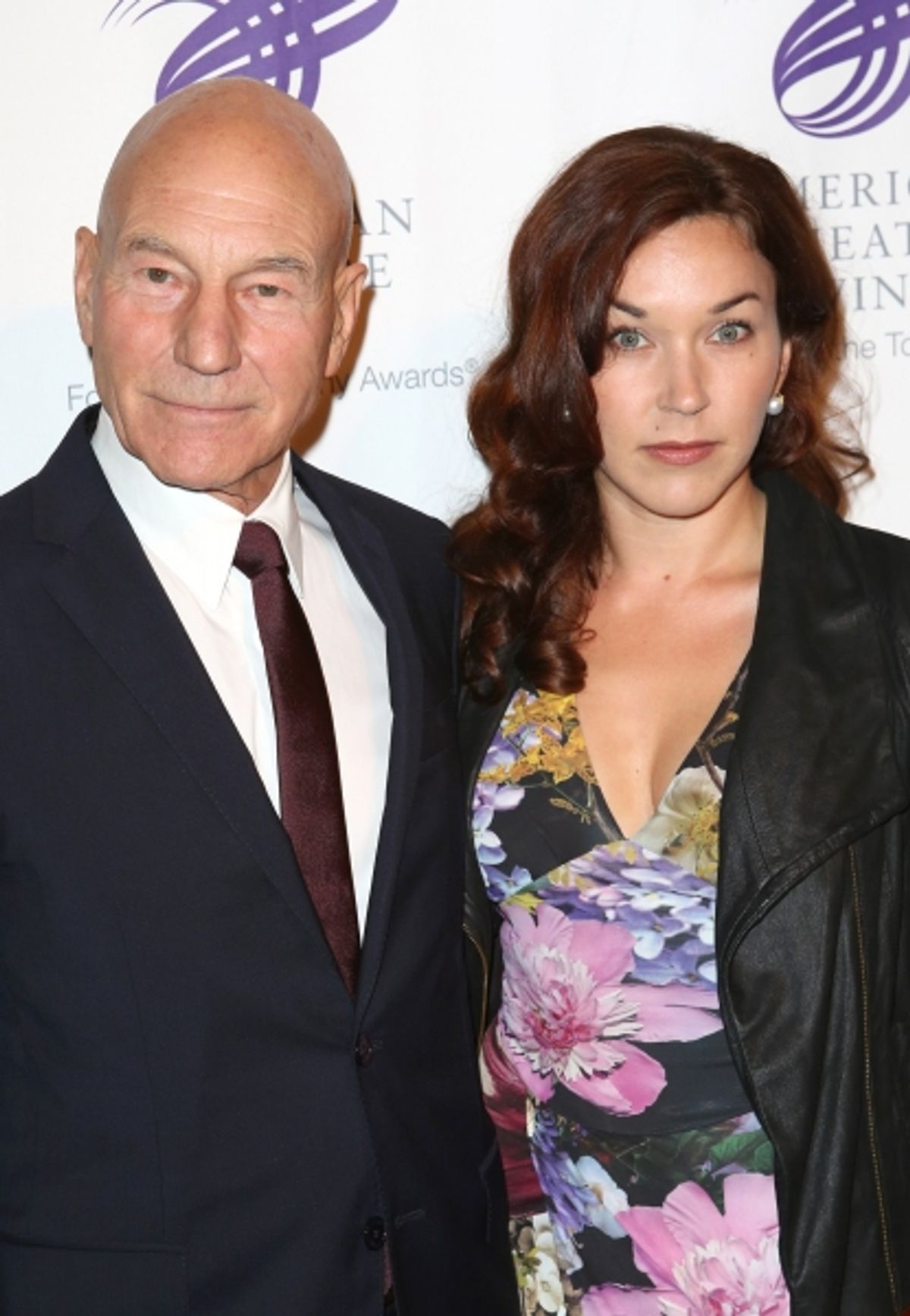 Patrick Stewart with Sophie Alexandra Stewart at 