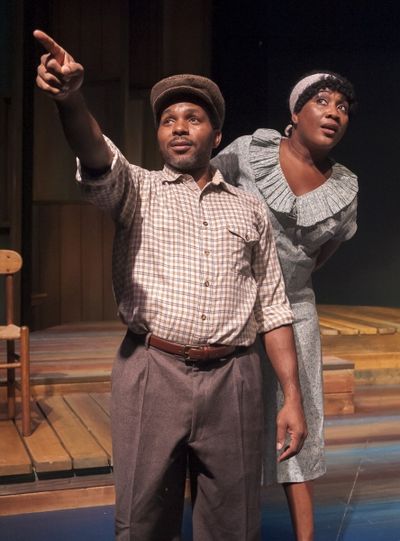 Anthony Manough as Macon and Roz White as Sadie Photo