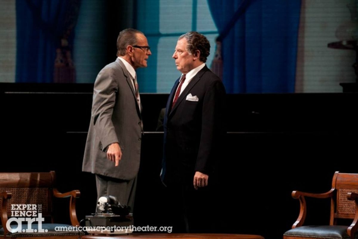 Bryan Cranston and Michael McKean face off as Lyndon B. Johnson and J. Edgar Hoover at 