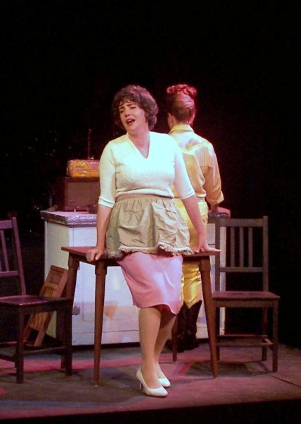 Alana Opie as Patsy Cline and Brittney Klepper as Louise Seger  Photo