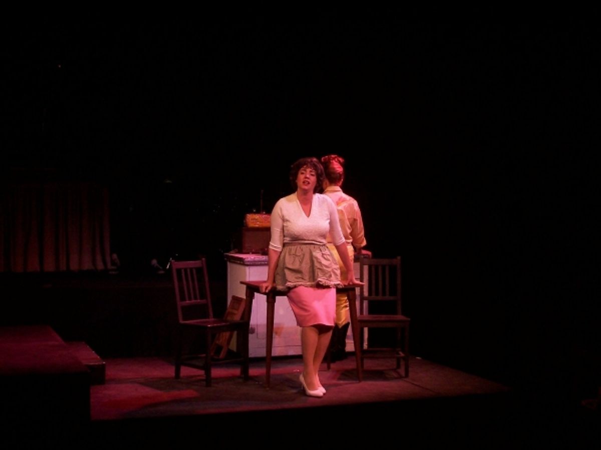 Alana Opie as Patsy Cline and Brittney Klepper as Louise Seger  at 