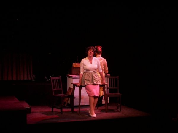Alana Opie as Patsy Cline and Brittney Klepper as Louise Seger  Photo