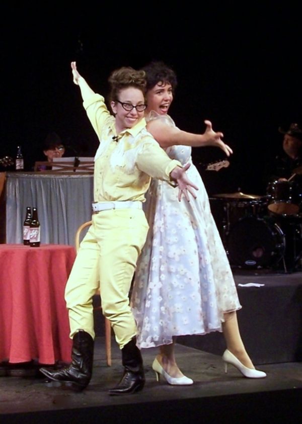 Brittney Klepper as Louise Seger and Alana Opie as Patsy Cline Photo