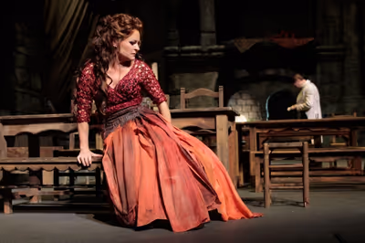 Patricia Bardon in the title role of ''Carmen.''  Photo
