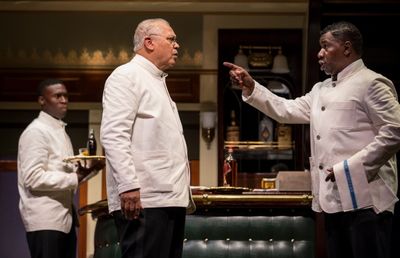 Tosin Morohunfola (Cephas Sykes), Larry Marshall (Monroe Sykes) and Cleavant Derricks Photo