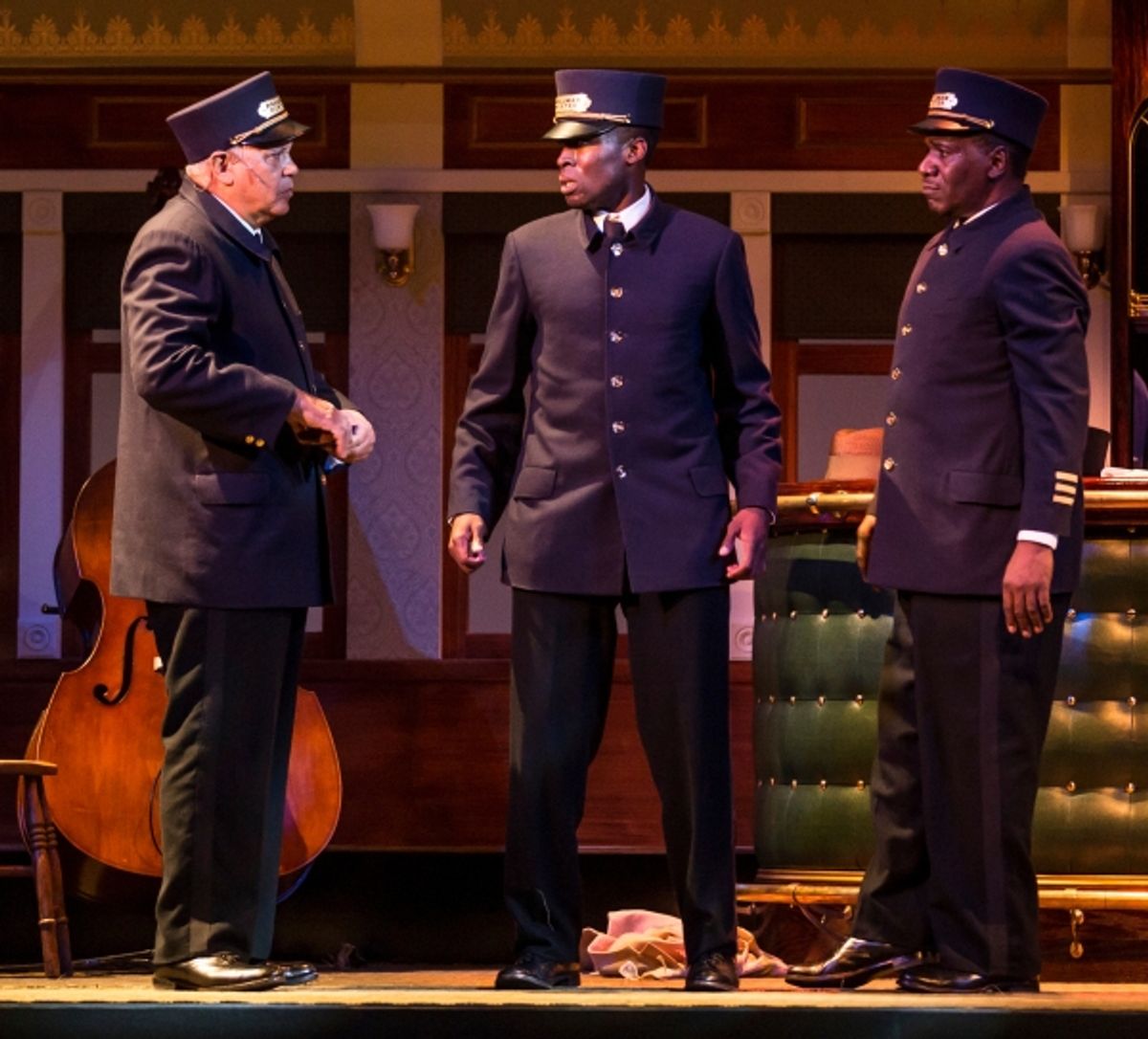 Larry Marshall (Monroe Sykes), Tosin Morohunfola (Cephas Sykes) and Cleavant Derricks (Sylvester Sykes) at 
