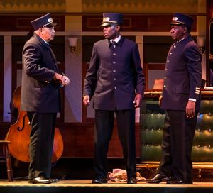 Larry Marshall (Monroe Sykes), Tosin Morohunfola (Cephas Sykes) and Cleavant Derricks Photo