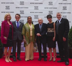 Judy Phares (Gala co-chair), Mark Lamos (artistic director), Phylicia Rashad,         Photo