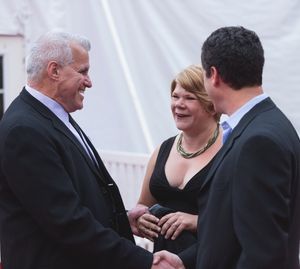 Michael Ross (managing director), Danielle Ferland, Michael Goldstein @ BroadwayWorld Michael Ross (managing director), Danielle Ferland, Michael Goldstein Photo