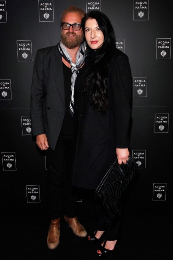 Marina Abramovic and Fashion Designer Johan Lindberg at Roberto Bolle and Friends Photo