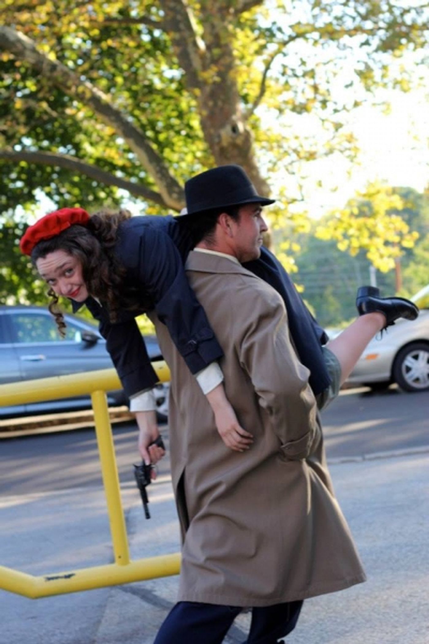 Photo Flash: Seth Thomas Schmitt-Hall and Victoria Rose Bonito in Villanova Theatre's RED HERRING Image