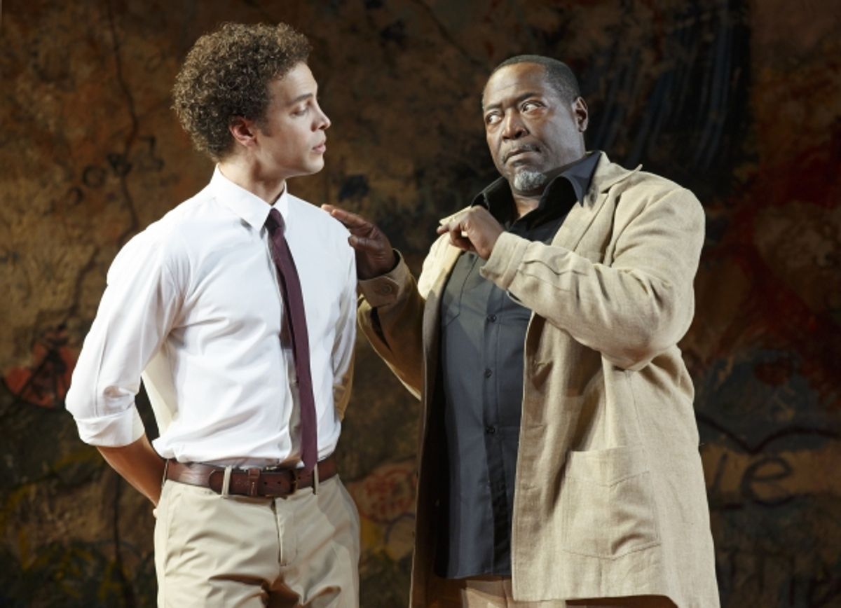 Justin Guarini as Paris and Chuck Cooper  at 