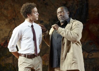 Justin Guarini as Paris and Chuck Cooper  Photo