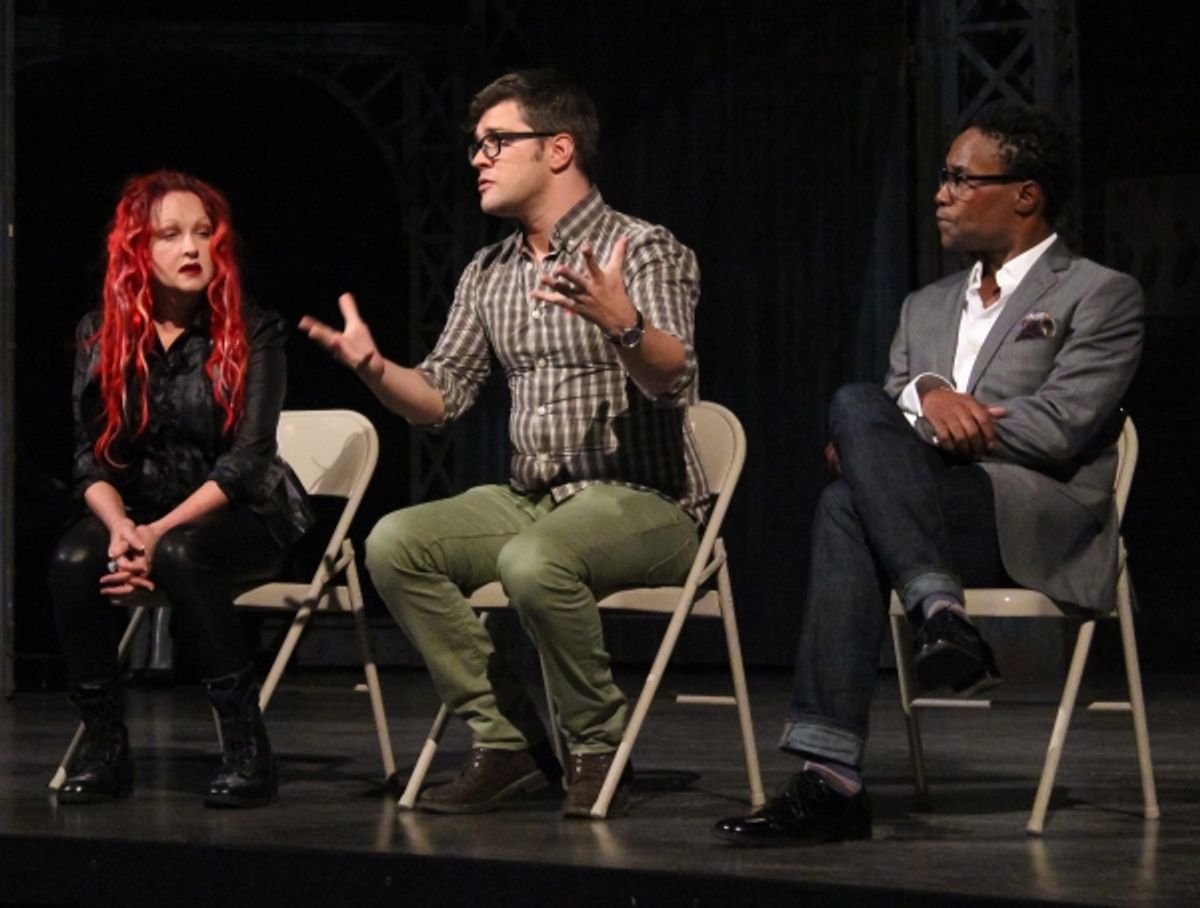 Cyndi Lauper, Stephen Oremus and Billy Porter at 