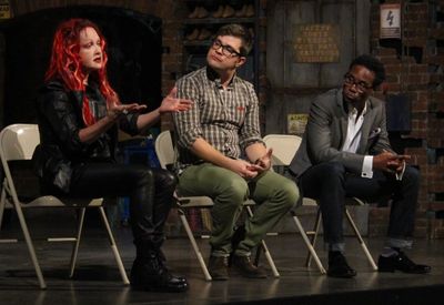 Cyndi Lauper, Stephen Oremus and Billy Porter Photo
