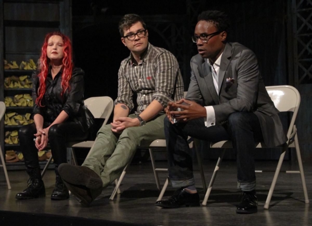 Cyndi Lauper, Stephen Oremus and Billy Porter at 