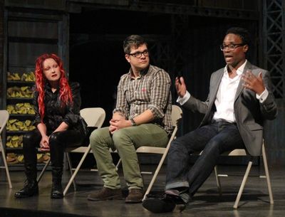 Cyndi Lauper, Stephen Oremus and Billy Porter Photo