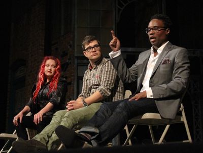 Cyndi Lauper, Stephen Oremus and Billy Porter Photo