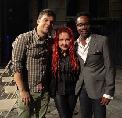 Stephen Oremus, Cyndi Lauper and Billy Porter Photo