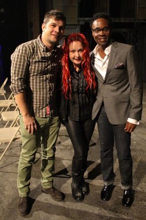 Stephen Oremus, Cyndi Lauper and Billy Porter @ BroadwayWorld Stephen Oremus, Cyndi Lauper and Billy Porter Photo
