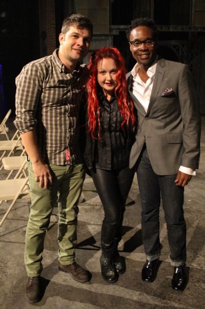 Stephen Oremus, Cyndi Lauper and Billy Porter Photo